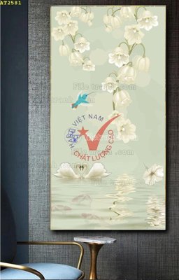 File gốc in ấn File tranh hiện đại Sơn Dầu AT2581 chuẩn màu CMYK