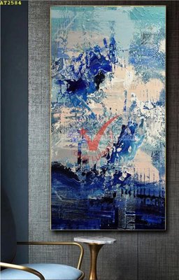 Download file gốc File tranh hiện đại Sơn Dầu AT2584 (in lụa) nghệ thuật