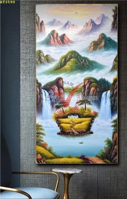 File PSD File tranh hiện đại Sơn Dầu AT2590 (bản gốc) chất lượng nhất