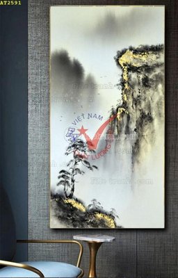 File in lụa File tranh hiện đại Sơn Dầu AT2591 (hoa văn) File tranh hiện đại Sơn Dầu AT2591