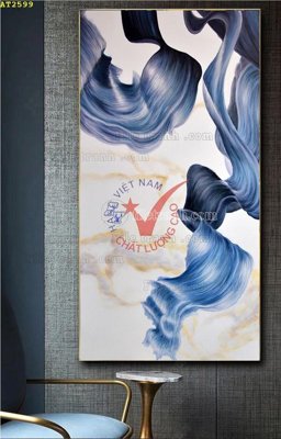 File gốc File tranh hiện đại Sơn Dầu AT2599 (in lụa) hoa văn cổ điển