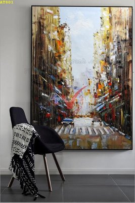 File tranh File tranh hiện đại Sơn Dầu AT801 (gốc) in film