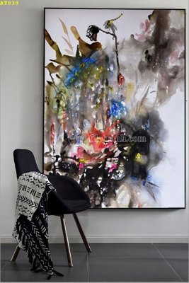 Tải file File tranh hiện đại Sơn Dầu AT839 (PSD) cho in tranh kính