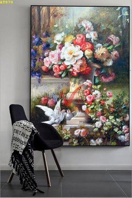 File in trần File tranh hiện đại Sơn Dầu AT870 (bản gốc 3D) sống động