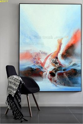 File tranh File tranh hiện đại Sơn Dầu AT877 (gốc) chủ đề thiên nhiên