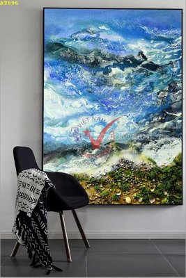 File in ấn cao cấp File tranh hiện đại Sơn Dầu AT896 (file gốc)