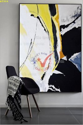 File in trần File tranh hiện đại Sơn Dầu AT904 (bản gốc) phong cảnh