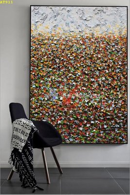 Ảnh gốc file in lụa File tranh hiện đại Sơn Dầu AT911 chi tiết