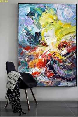 File tranh File tranh hiện đại Sơn Dầu AT924 (bản gốc) in lụa dán tường