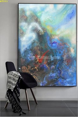 Hình ảnh gốc File tranh hiện đại Sơn Dầu AT931 (để in khổ lớn)