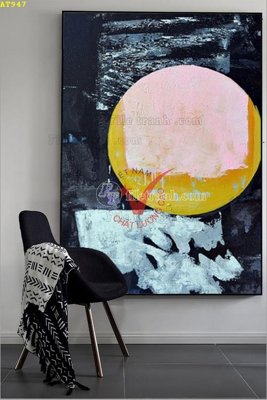 Tải file File tranh hiện đại Sơn Dầu AT947 (ảnh gốc) in tranh kính