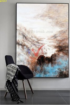 File tranh gốc File tranh hiện đại Sơn Dầu AT957 chủ đề hiện đại