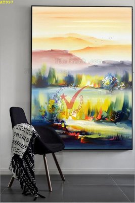 Tải file File tranh hiện đại Sơn Dầu AT997 (PSD) cho in tranh 3D