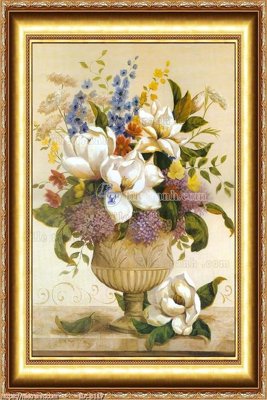 File tranh file gốc bình hoa B117 (gốc) in trên kính