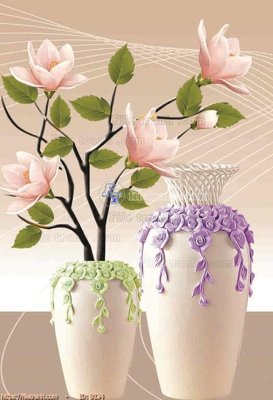 Tải file gốc in lụa file gốc bình hoa B134 siêu nét