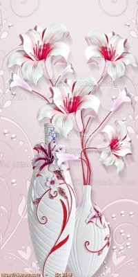 File tranh in mica file gốc bình hoa B148 (độ phân giải cao)