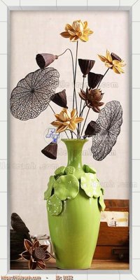 File tranh file gốc bình hoa B152 (ảnh gốc) sắc nét hoàn hảo