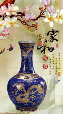 Download file file gốc bình hoa B17 (gốc) in mica đèn LED