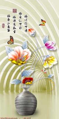 Mua file tranh gốc file gốc bình hoa B177 tại Filetranh.com