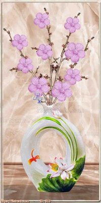 File gốc file gốc bình hoa B19 (in lụa) hoa văn cổ điển