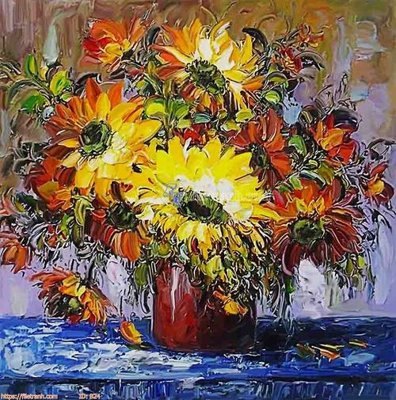 File in trần file gốc bình hoa B24 (bản gốc 3D) sống động