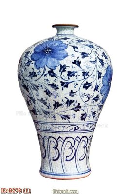 File tranh file gốc bình hoa B278 (gốc) chủ đề thiên nhiên