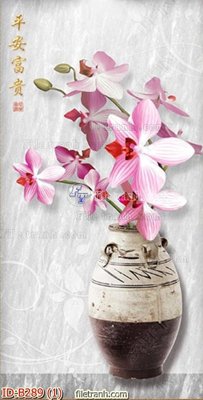 File in trần file gốc bình hoa B289 (file gốc) hoa văn 3D