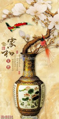 File PSD file gốc bình hoa B331 (bản gốc) đã tách nền