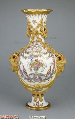 File in lụa file gốc bình hoa B355 (chất lượng cao) file gốc bình hoa B355