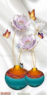 File tranh file gốc bình hoa B362 (ảnh gốc) độc quyền