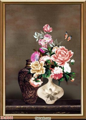 File tranh file gốc bình hoa B366 (ảnh gốc) chi tiết rõ ràng