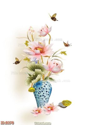 File gốc file gốc bình hoa B378 (trang trí) phòng làm việc