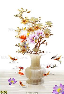 File gốc file gốc bình hoa B403 (cho in ấn) từ kho Filetranh