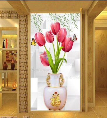 File gốc file gốc bình hoa B41 (vector) cho in ấn