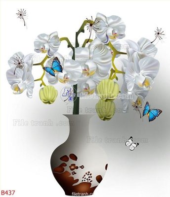 Download file gốc file gốc bình hoa B437 (in mica) logo