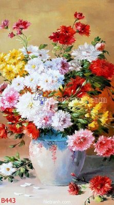 File ảnh file gốc bình hoa B443 (gốc) in poster