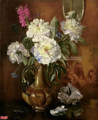 File tranh quảng cáo File tranh bình hoa B467 (file gốc) chuyên nghiệp