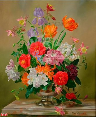 Tệp tin gốc File tranh bình hoa B468 (chất lượng cao) File tranh bình hoa B468