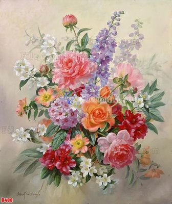 File tranh File tranh bình hoa B488 (gốc) chủ đề tĩnh vật