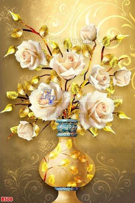 Tải file PSD File tranh bình hoa B508 (nguyên layer) để in