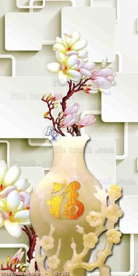 File gốc file gốc bình hoa B51 (in mica) làm quà tặng