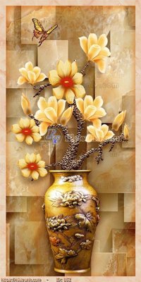 File gốc file gốc bình hoa B52 (phong cách) cổ điển