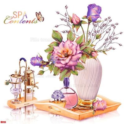 File in ấn File tranh bình hoa B525 (bản gốc) từ file gốc