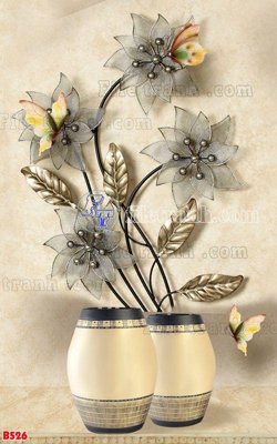 File PSD File tranh bình hoa B526 (bản gốc) độ phân giải cao