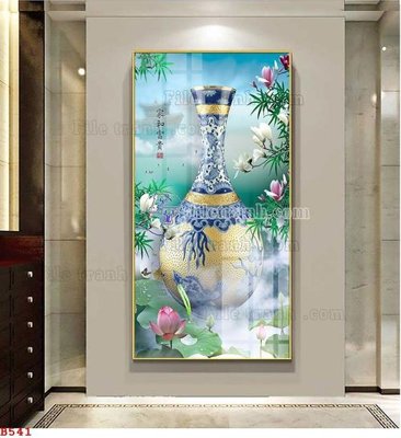 File gốc File tranh bình hoa B541 (vector) cho in ấn