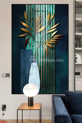 Download file File tranh bình hoa B585 (gốc) in mica đèn LED