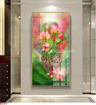 File tranh File tranh bình hoa B587 (ảnh gốc) không bị mờ