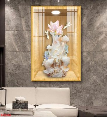 Tải file File tranh bình hoa 5D ô trưng bày đèn rọi B5D156 (gốc) chủ đề tôn giáo