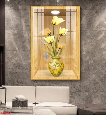 Download file File tranh bình hoa 5D ô trưng bày đèn rọi B5D166 (chuẩn in) File tranh bình hoa 5D ô trưng bày đèn rọi B5D166