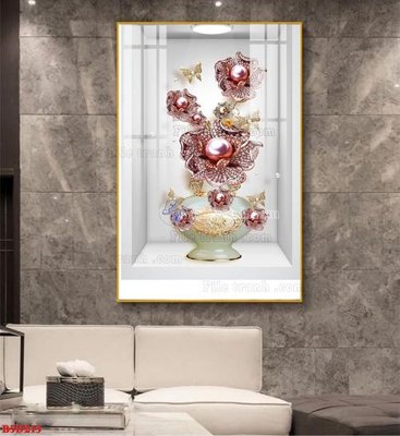 Tải file File tranh bình hoa 5D ô trưng bày đèn rọi B5D213 (gốc) in ấn ngay lập tức
